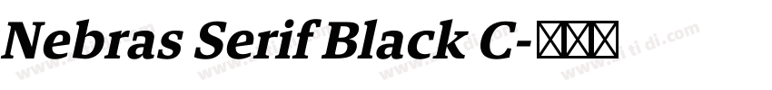 Nebras Serif Black C字体转换